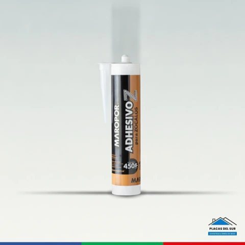 Adhesivo para zócalos cartucho 450 g - Placas del Sur