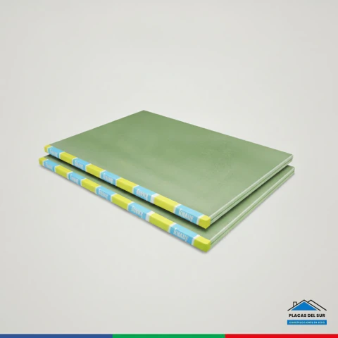Placa de yeso antihumedad Knauf 12,5 mm 1,20 x 2,40 m - Placas del Sur