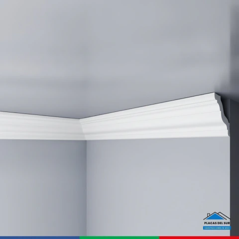 Moldura decorativa M46 2 m - Placas del Sur