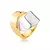 Anel Entrelace Curve Duo