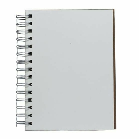 Agenda Permanente Capa MDF Branco para Sublimação