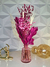 Arranjo + Vaso Rosa Imperial: Centro de Mesa, Presentes e Decoração com Flores Secas