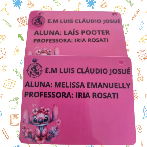 CRACHÁ PLASTIFICADO
