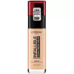 Base de maquillaje 412 Warm Ivory Loreal Infallible