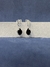 Brinco Gota Dupla com Zircônia