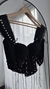 Corset denim black - comprar online