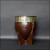 Mate imperial calabaza cuero y alpaca. - tienda online