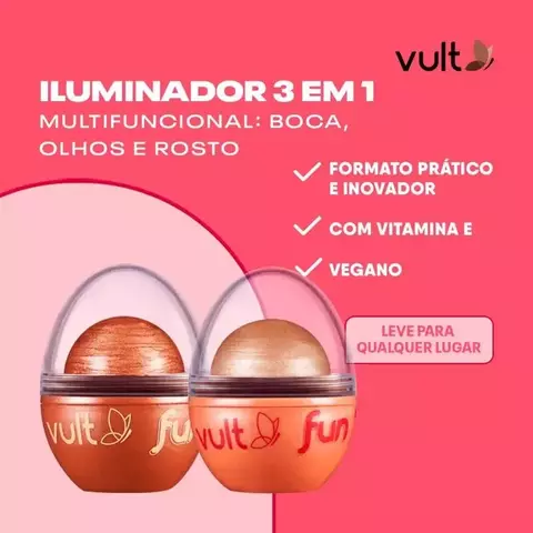 VULT - Iluminador Fun 3 em 1