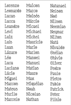 TATOOS ÍNTIMAS TEMPORARIAS COM NOMES (CONSULTE AS DISPONIVEIS) na internet