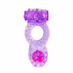 ANEL PENIANO COM VIBRADOR E PÉROLA ESTIMULADORA - No Sigilo Sex Shop 