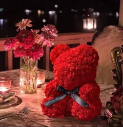 Oso con rosas eterna - Chula's Shop