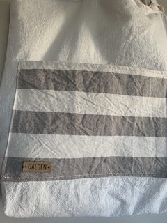Tote bag tusor combinado - CALDEN diseños únicos