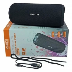 Caixa De Som Bluetooth Wireless Kaidi Kd 829 A Prova D'água Preto - Natsu Shop