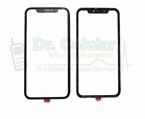 IPHONE 11 / XR NEGRO GLASS + MARCO + OCA - PREMIUM