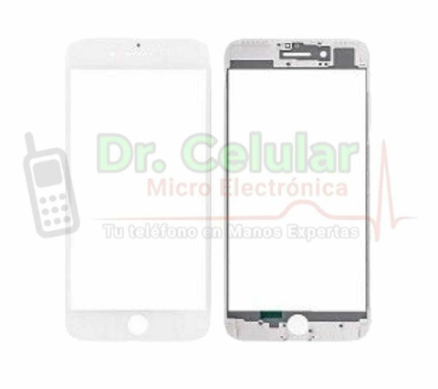 IPHONE 7 G BLANCO - GLASS + OCA + MARCO