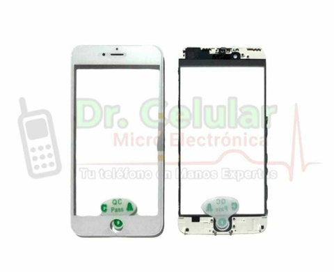 IPHONE 6 PLUS BLANCO - GLASS + OCA + MARCO