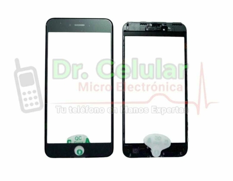 IPHONE 6S NEGRO - GLASS + OCA + MARCO
