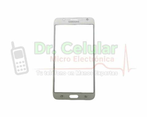 SAMSUNG J7 2016 / J710 / J7 METAL BLANCO - GLASS CON LOGO