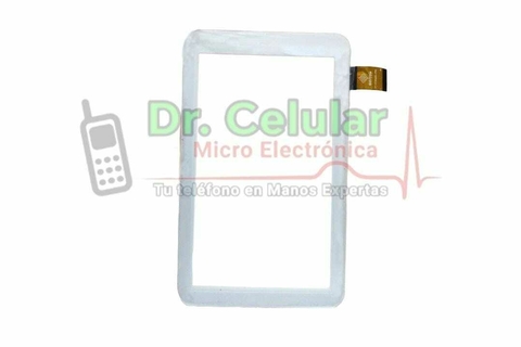 Tactil de tablet blanco marco grueso