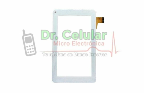 Tactil de tablet blanco marco grueso