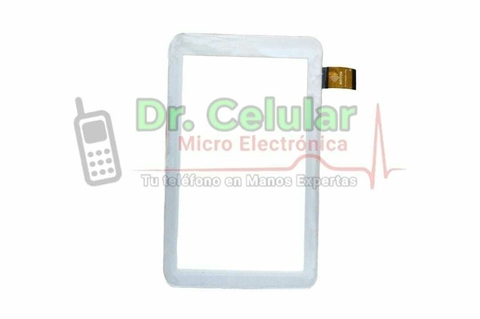 Tactil de tablet blanco marco grueso