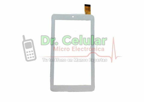 Tactil de tablet blanco marco fino