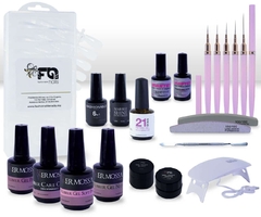KIT PRESS ON (soft gel) CON SISTEMA DE RUBBER GEL.