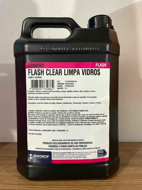 FLASH CLEAR LIMPA VIDROS BB 5LT