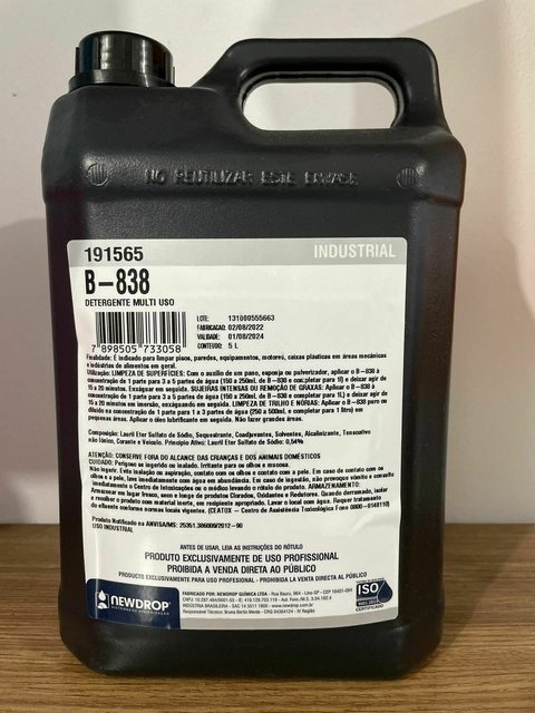 B-838 DESENGRAXANTE BB 50L