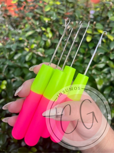 Aguja crochet para trenzas