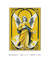 Quadro Decorativo Arcanjo Gabriel fundo amarelo - comprar online