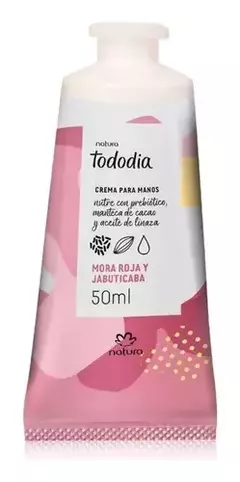 TODODIA CREMA PARA MANOS MORA ROJA Y JABUTICABA X50ML