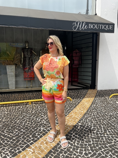 Macacão Curto Floribela