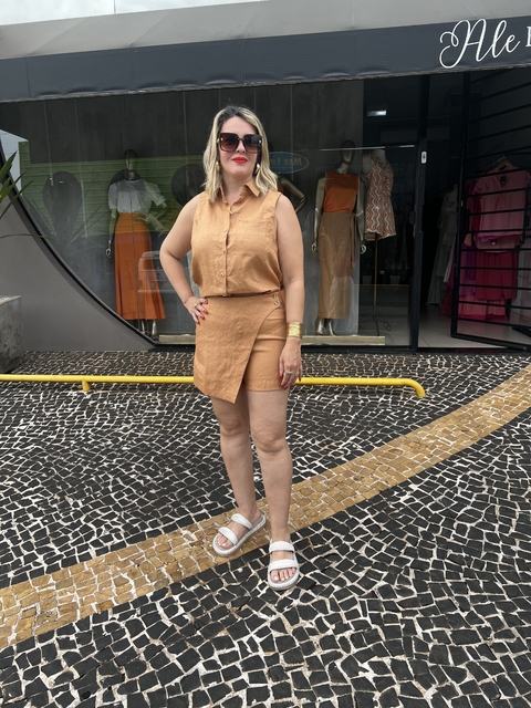 Shorts Saia Linho Katharine