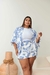 Conjunto kimono Paola Azul - CAROL MODAS PLUS SIZE