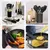 Kit 12 Utensílios de Cozinha em Silicone e Cabo de Madeira