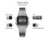Casio relógio de prata masculino conjunto marca luxo led digital à prova à pr