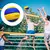 Bola de couro pu tamanho 5 concurso de vôlei toque macio interior esporte ao ar