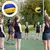 Bola de couro pu tamanho 5 concurso de vôlei toque macio interior esporte ao ar - loja online