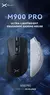 Delux m900pro mouse para jogos sem fio ergonômico 8k taxa de pesquisa paw3395 6 na internet