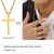Colar de cruz Vnox para homens e mulheres, colar com pingente de cruz simples de - VS Hype Store