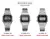 Casio relógio de prata masculino conjunto marca luxo led digital à prova à pr - comprar online