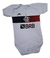 Body Tématico Mesversário Flamengo Branco Para Bebê