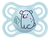 Chupeta 0-6m Mam Bico Perfect Azul Urso - comprar online