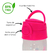 Garrafa Com Canudo Infantil Rosa Cupcake 370ml Pimpolho na internet
