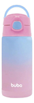 Garrafa Térmica Inox Rosa E Azul Canudo Silicone 400ml Buba na internet