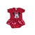 Body Personalizado Para Bebê Temático Minnie preto e vermelho - comprar online