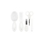 Kit De Cuidado Higiene Para Bebês Pimpolho Branco - 5 Pecas