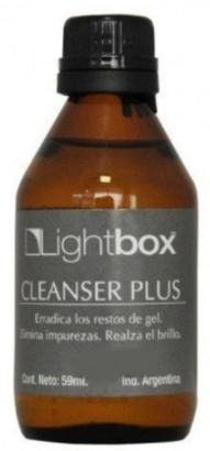 Cleanser Plus Lightbox 59ml Limpiador Residuo Manicuría Gel