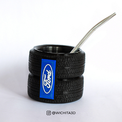 Mate con forma de ruedas / Distintas marcas en internet